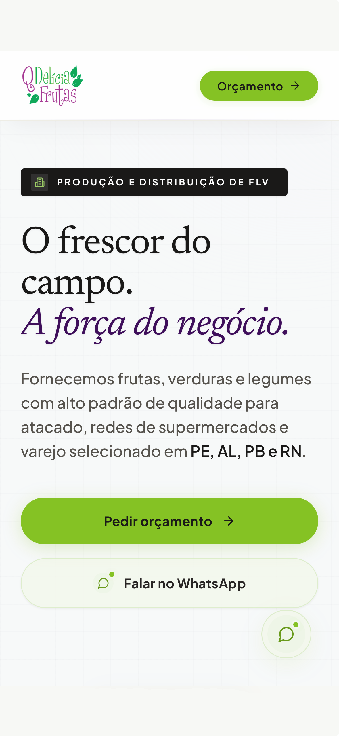 QDelícia Frutas — Mobile