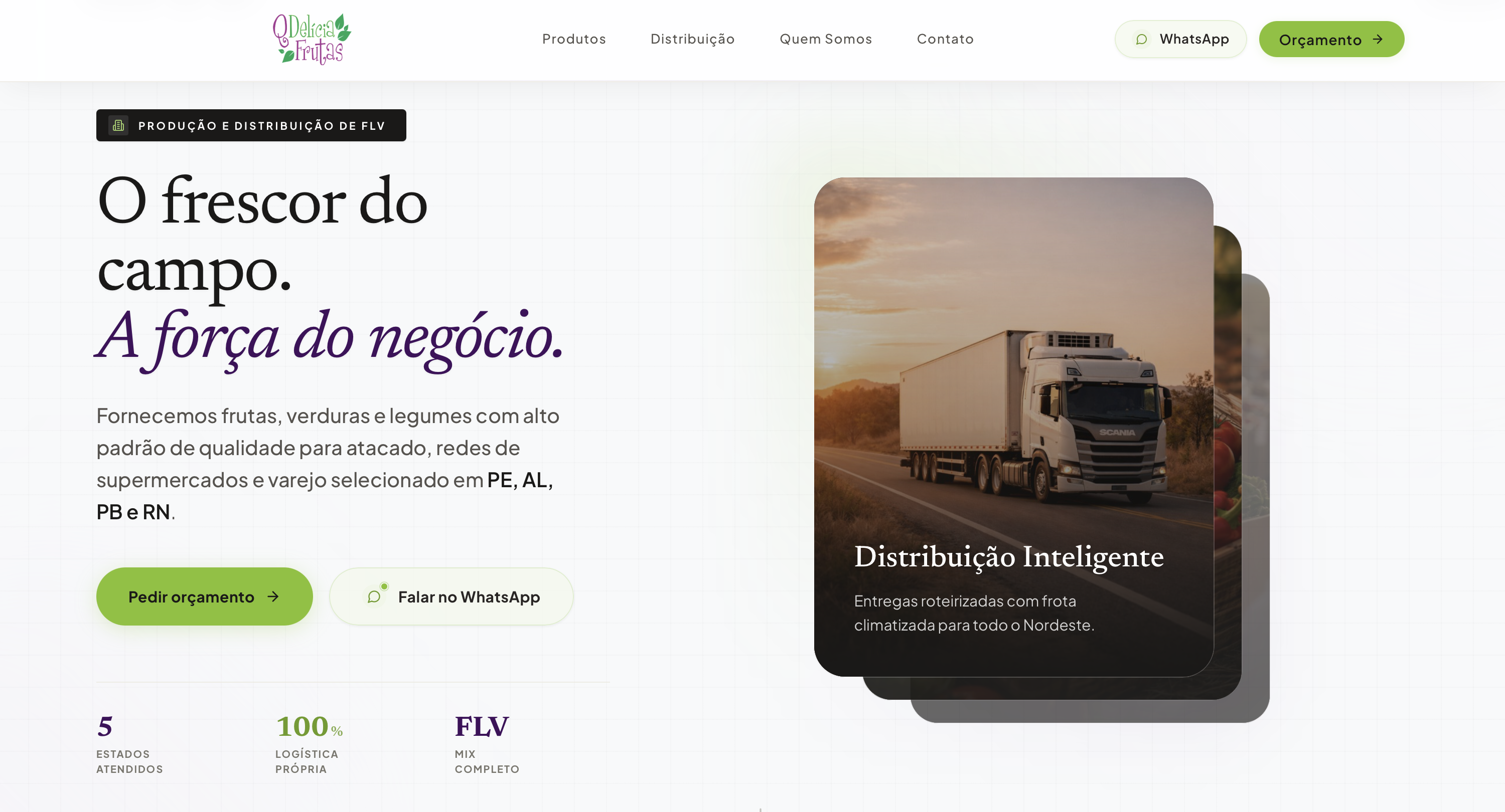 QDelícia Frutas — Site completo
