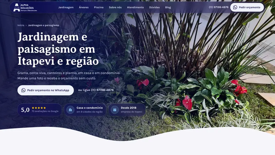 Alpha Soluções: Jardinagem e paisagismo em Itapevi e região