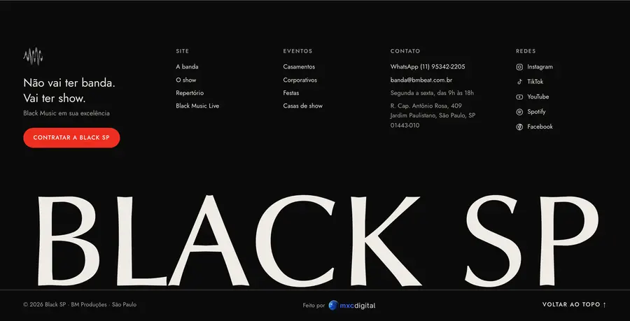 Black SP: Rodapé