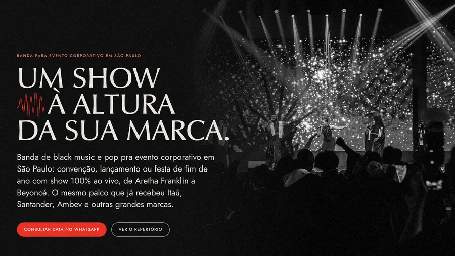 Black SP: BANDA PARA EVENTO CORPORATIVO EM SÃO PAULO UM
