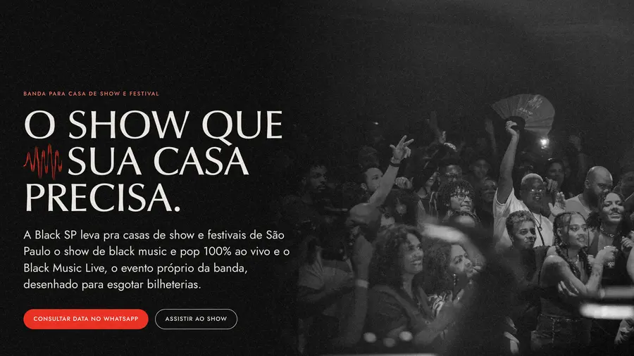Black SP: BANDA PARA CASA DE SHOW E FESTIVAL O SHOW QUE