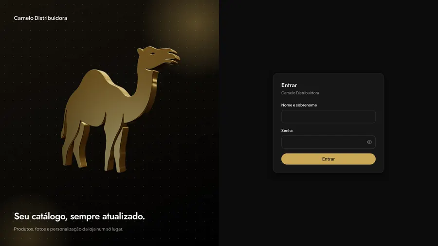 Camelo Distribuidora: O painel do catálogo