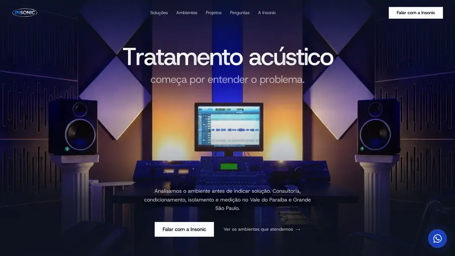 Insonic Acústica: Tratamento acústico começa por entender o