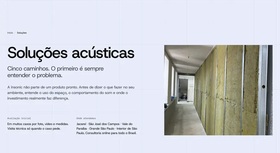 Insonic Acústica: Soluções acústicas