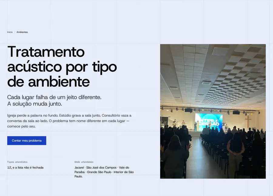 Insonic Acústica: Tratamento acústico por tipo de ambiente