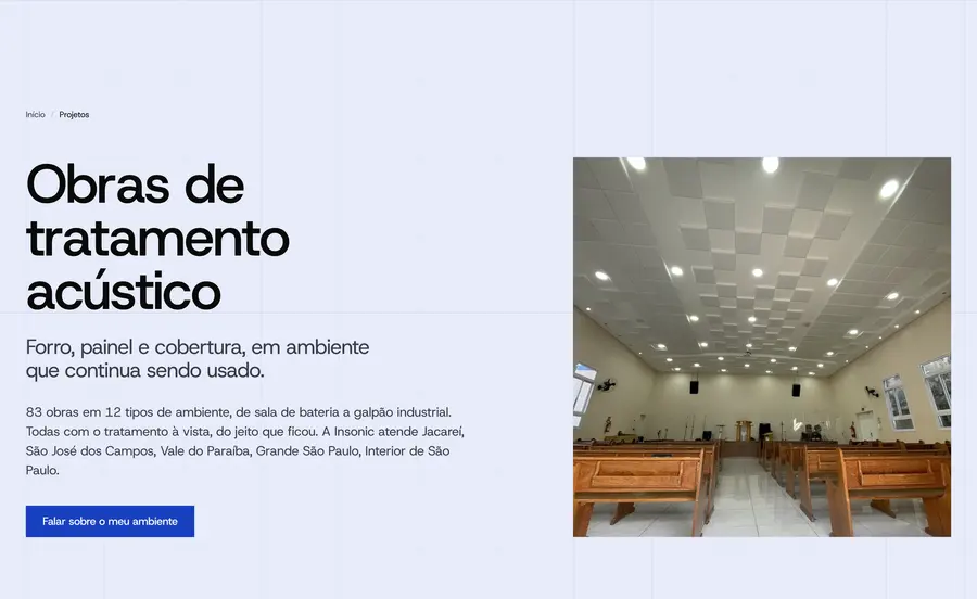 Insonic Acústica: Obras de tratamento acústico