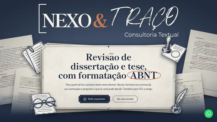 Nexo & Traço: Revis ã o de dissertação e tese, com