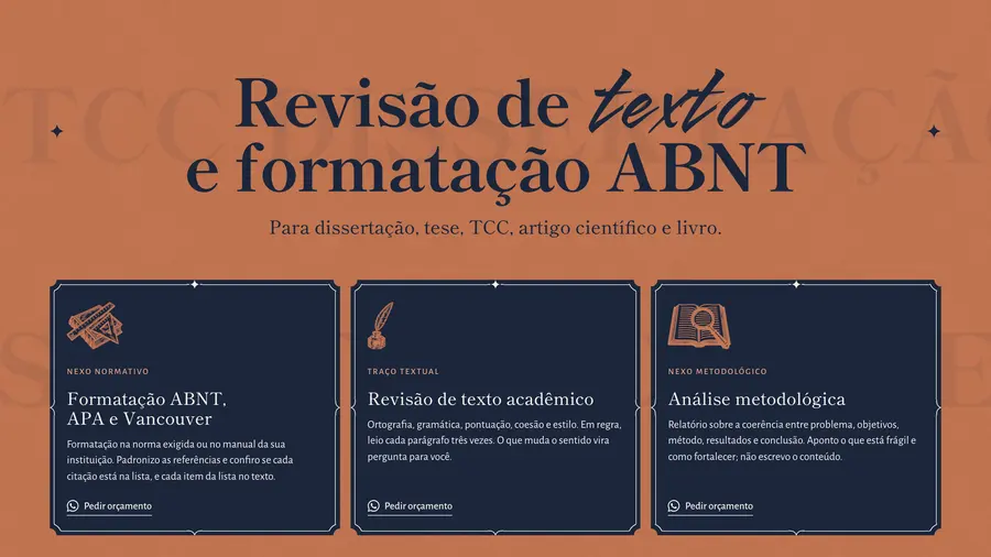 Nexo & Traço: Revisão de texto e formatação ABNT