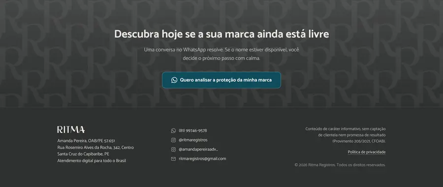Ritma Registros: Descubra hoje se a sua marca ainda está livre