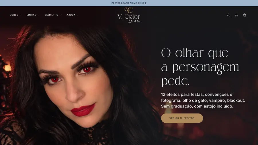 V. Color Lenses: O olhar que a personagem pede.