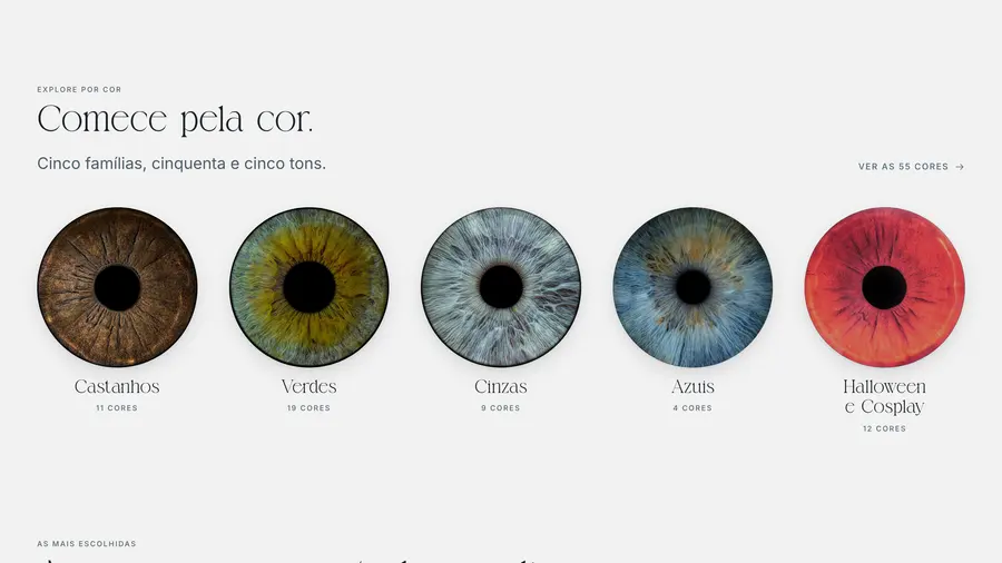 V. Color Lenses: Comece pela cor.