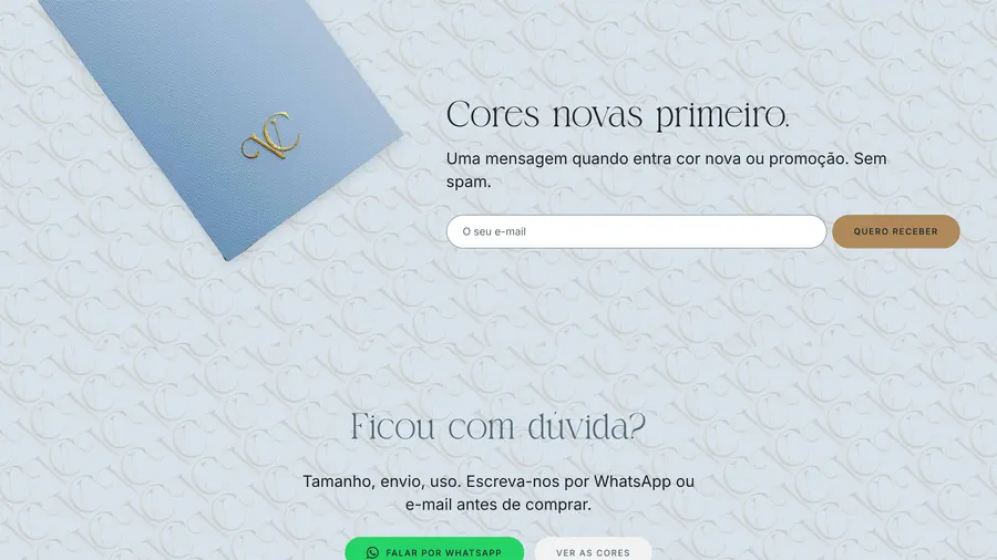 V. Color Lenses: Cores novas primeiro.