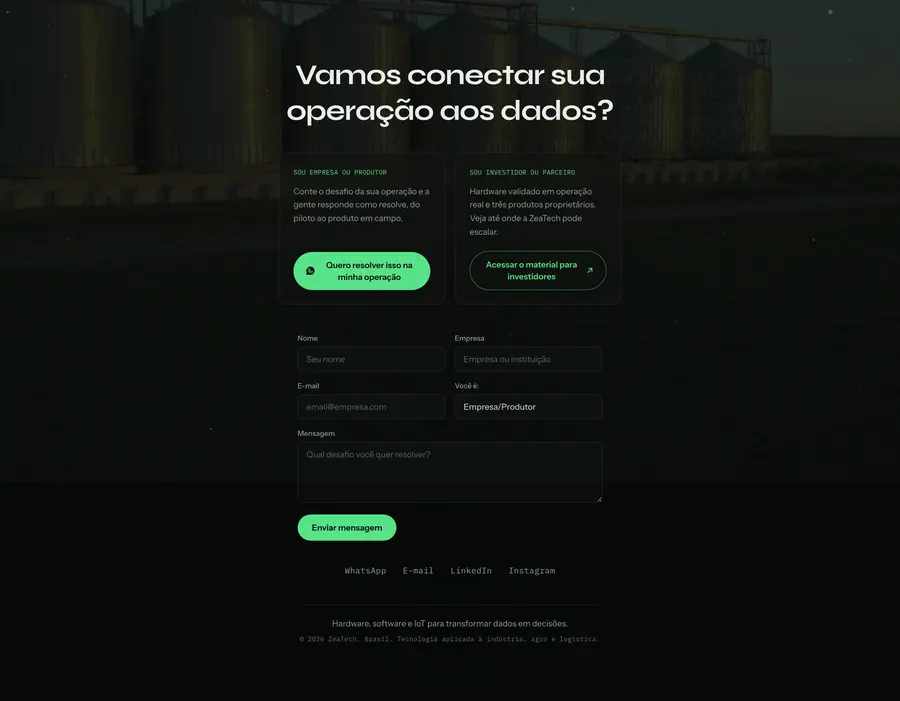 ZeaTech: Vamos conectar sua operação aos dados?